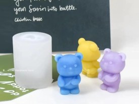 Molde silicona osito con carterita